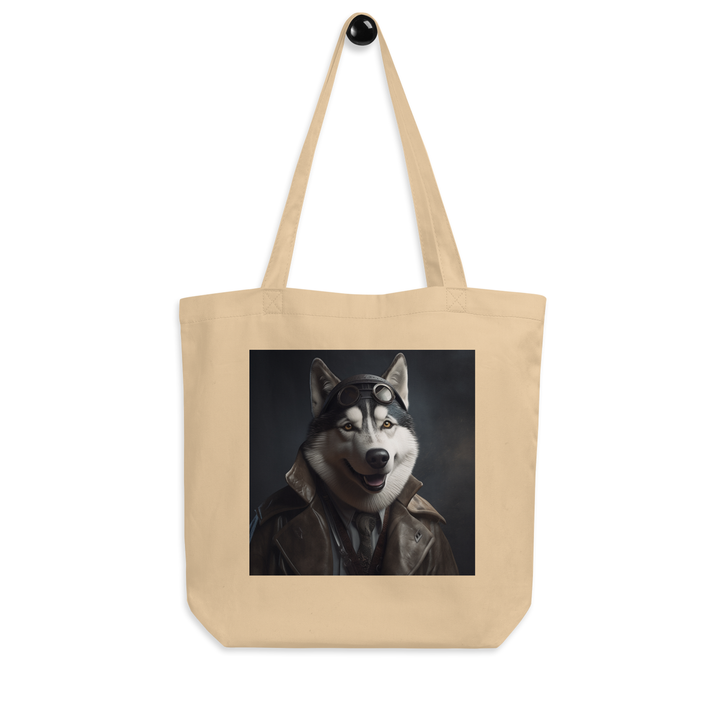 Siberian Husky Detective Eco Tote Bag
