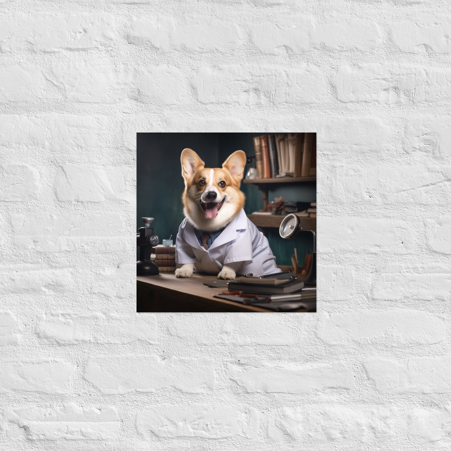Pembroke Welsh Corgi Nurse Poster