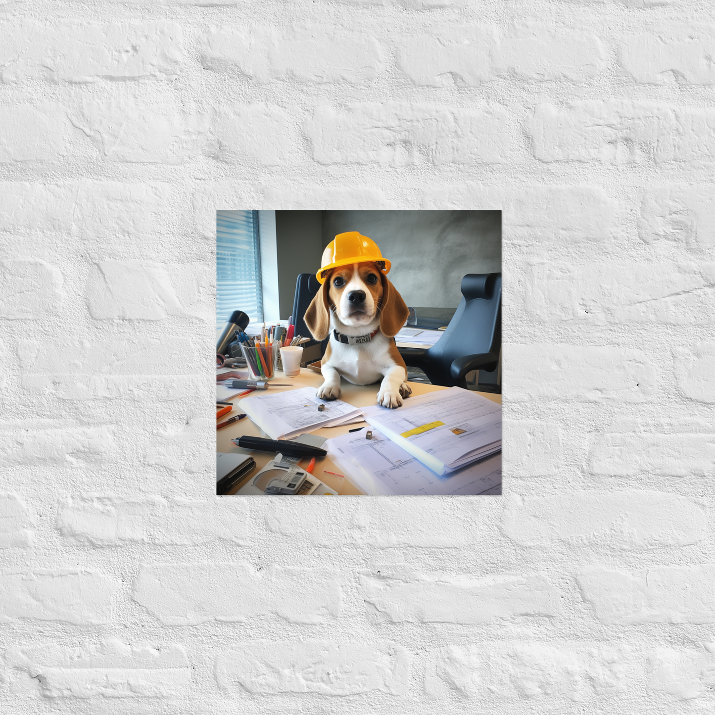 Beagle Architect Poster