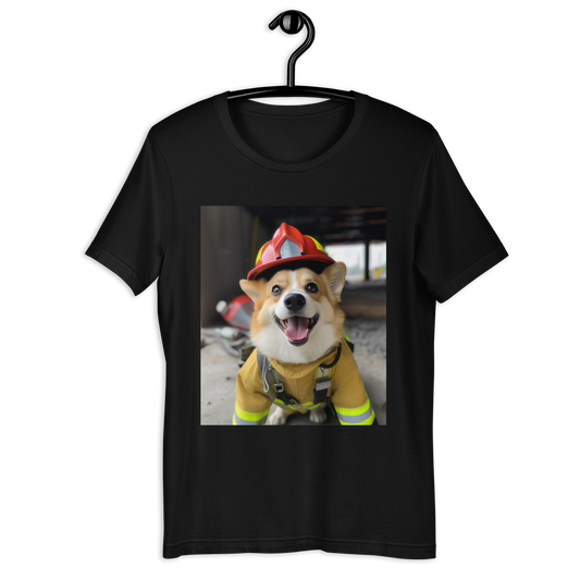Pembroke Welsh Corgi Firefighter Unisex t-shirt