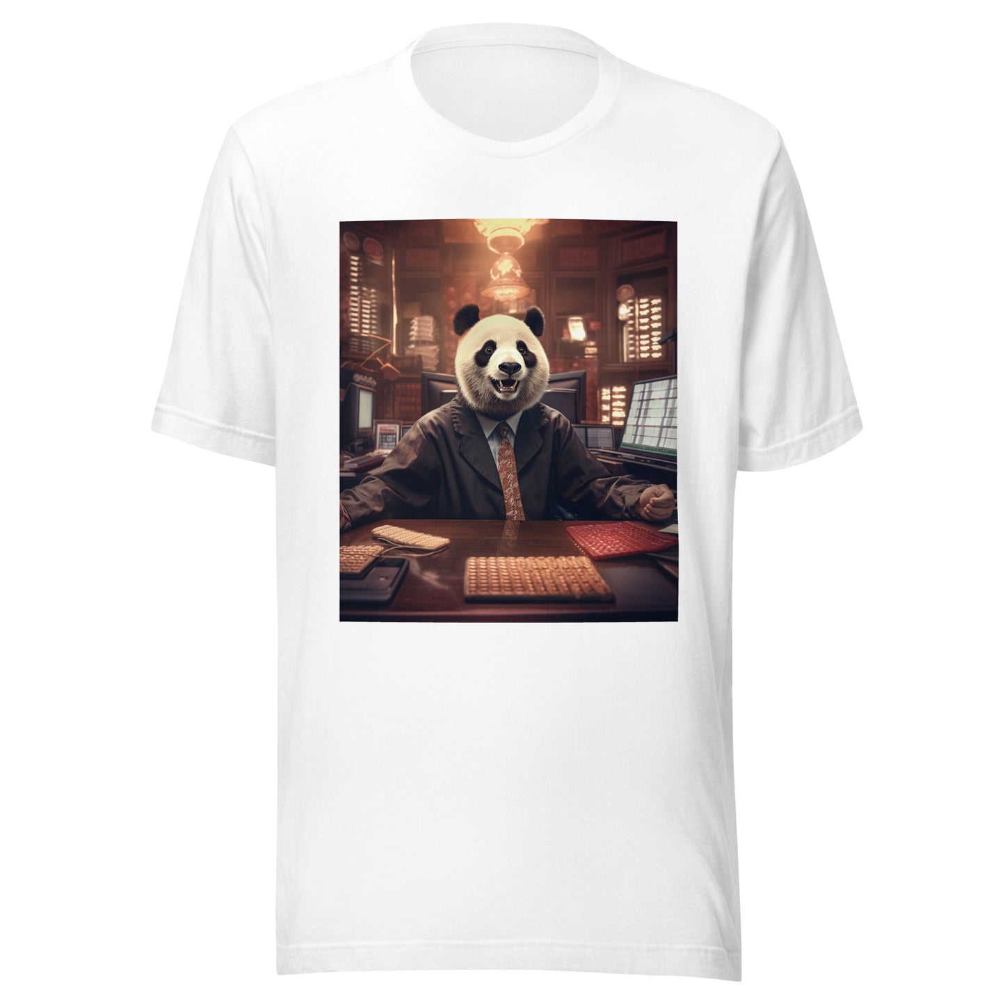 Panda Stock Trader Unisex t-shirt