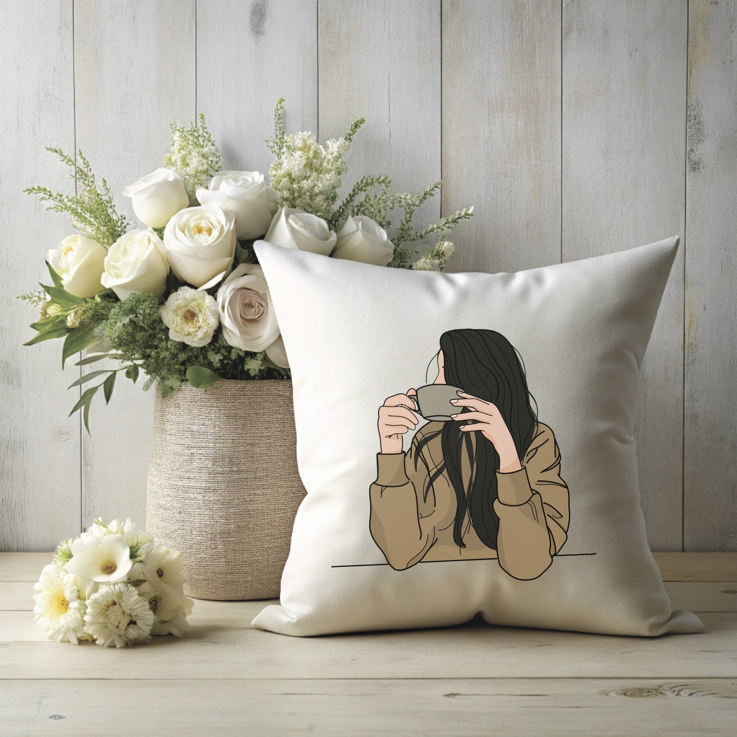 A Cup of Calm – Color Illustration
