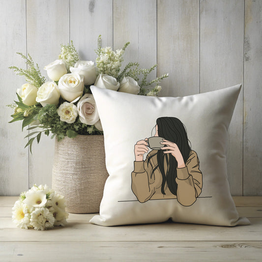 A Cup of Calm – Color Illustration