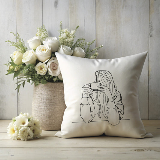 A Cup of Calm – Line Art