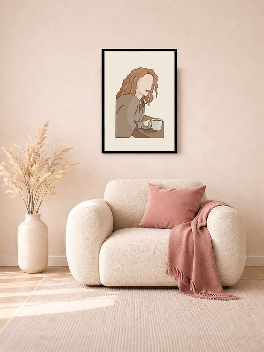 A Soft Pause-Color Illustration