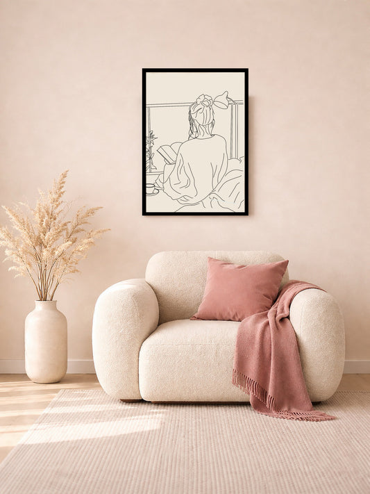 Calm Before the Rush - Line Art