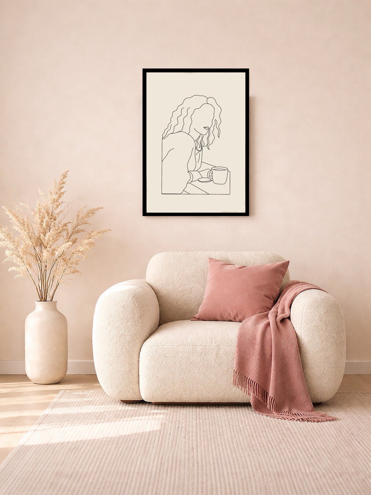 A Soft Pause - Line Art