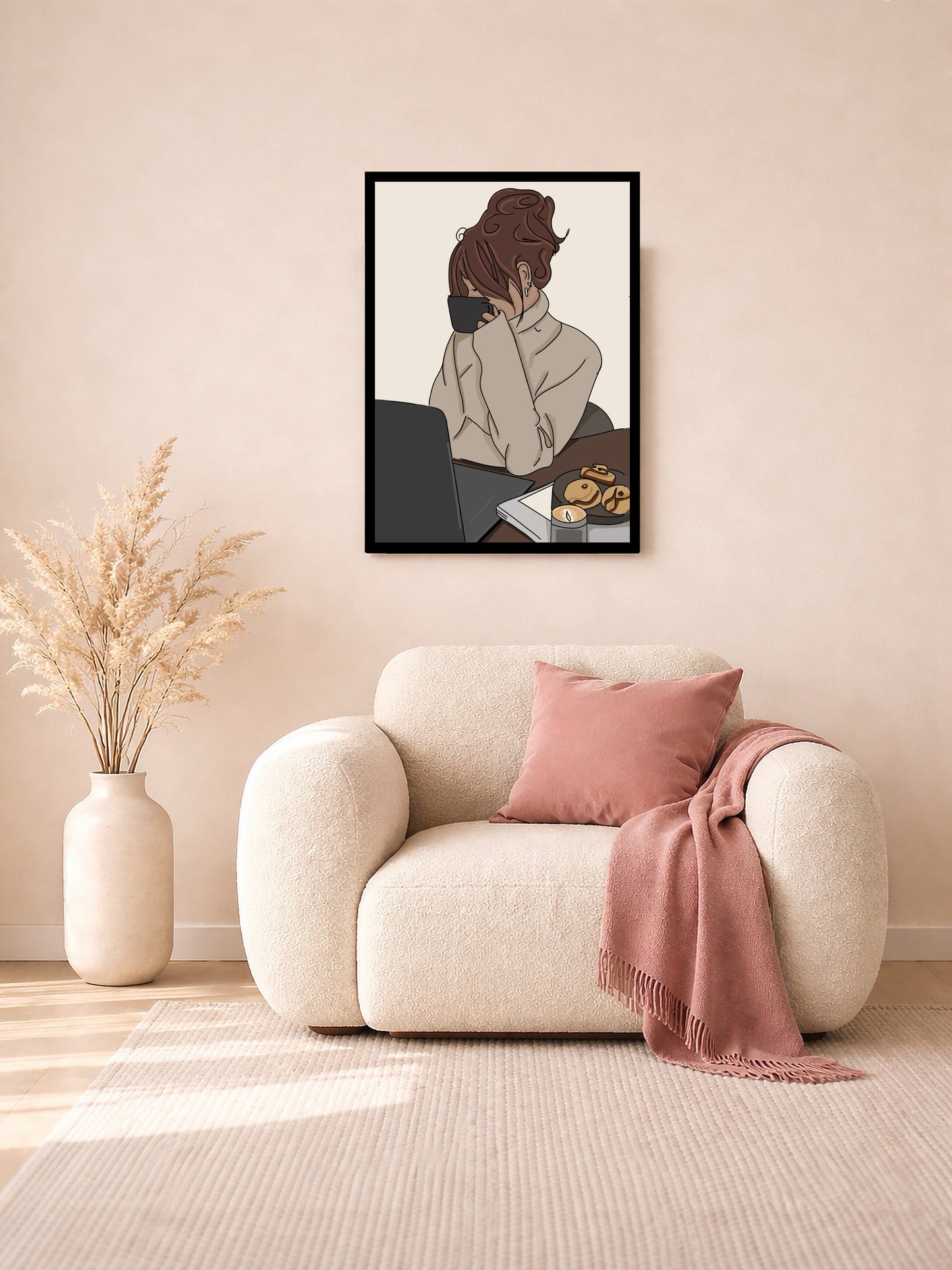Slow Morning Ritual - Color Illustration
