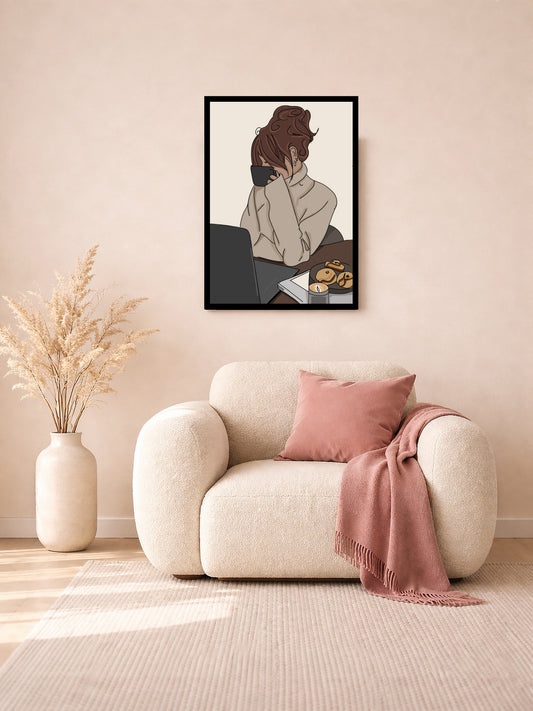 Slow Morning Ritual - Color Illustration