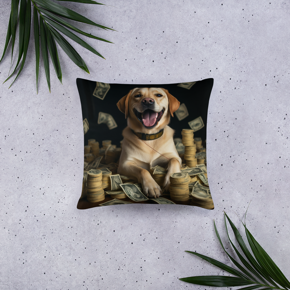 Labrador Retriever Millionaire Basic Pillow