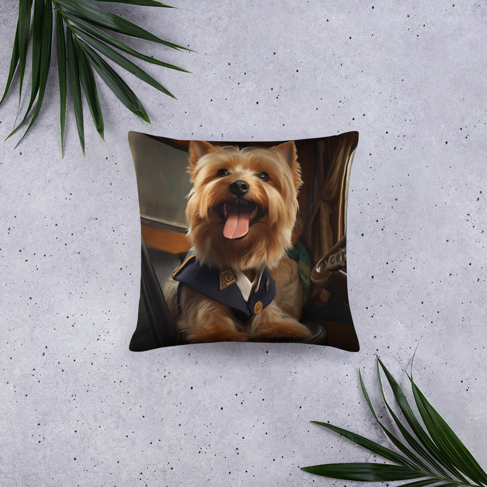 Yorkshire Terrier Bus Driver Basic Pillow