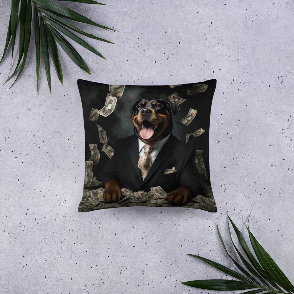 Rottweiler Millionaire Basic Pillow