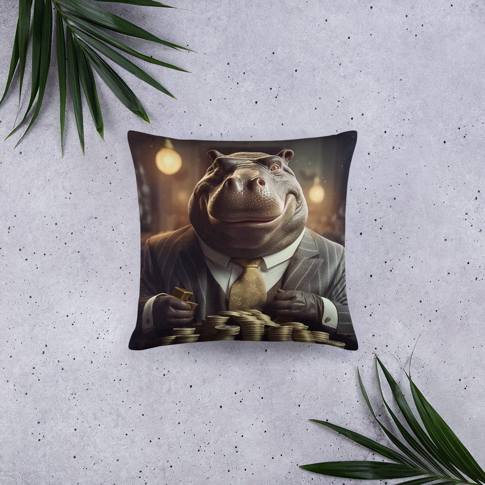 Hippo Millionaire Basic Pillow