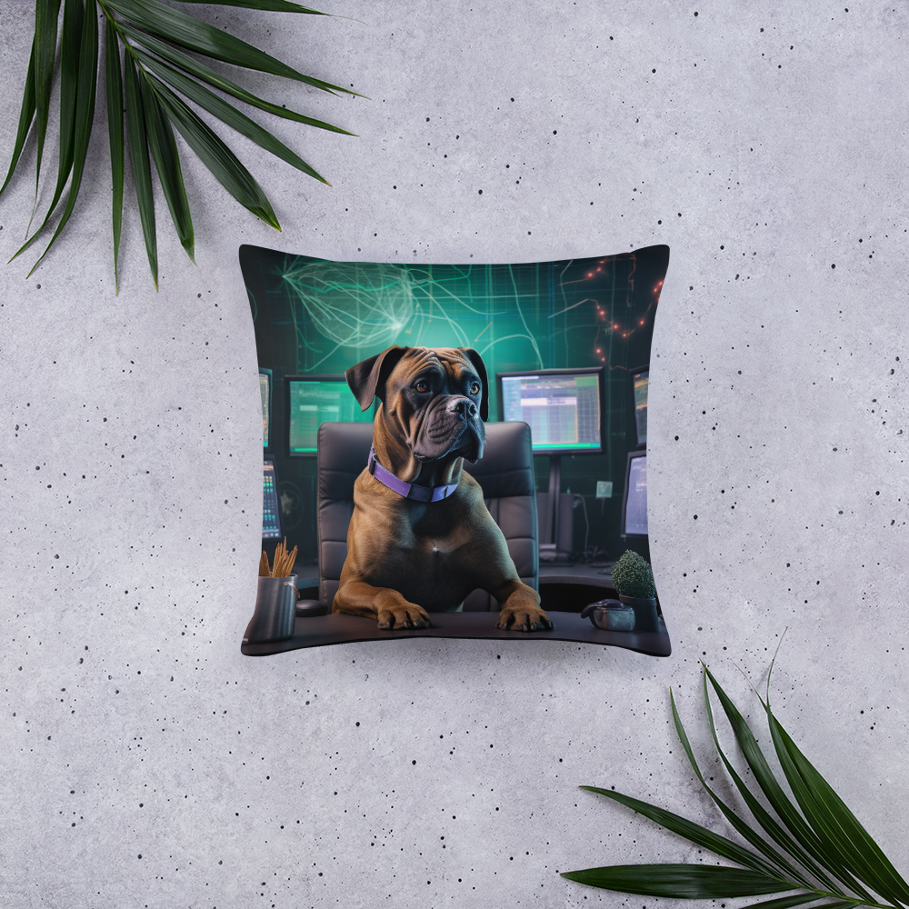 Boxer Stock Trader Basic Pillow