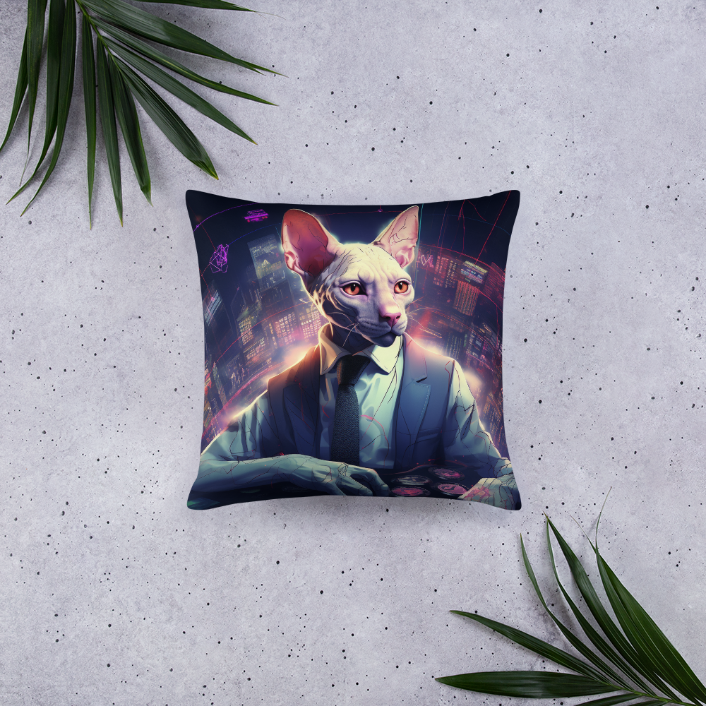 Sphynx Stock Trader Basic Pillow