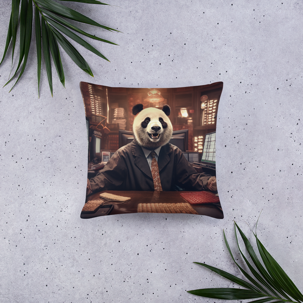 Panda Stock Trader Basic Pillow