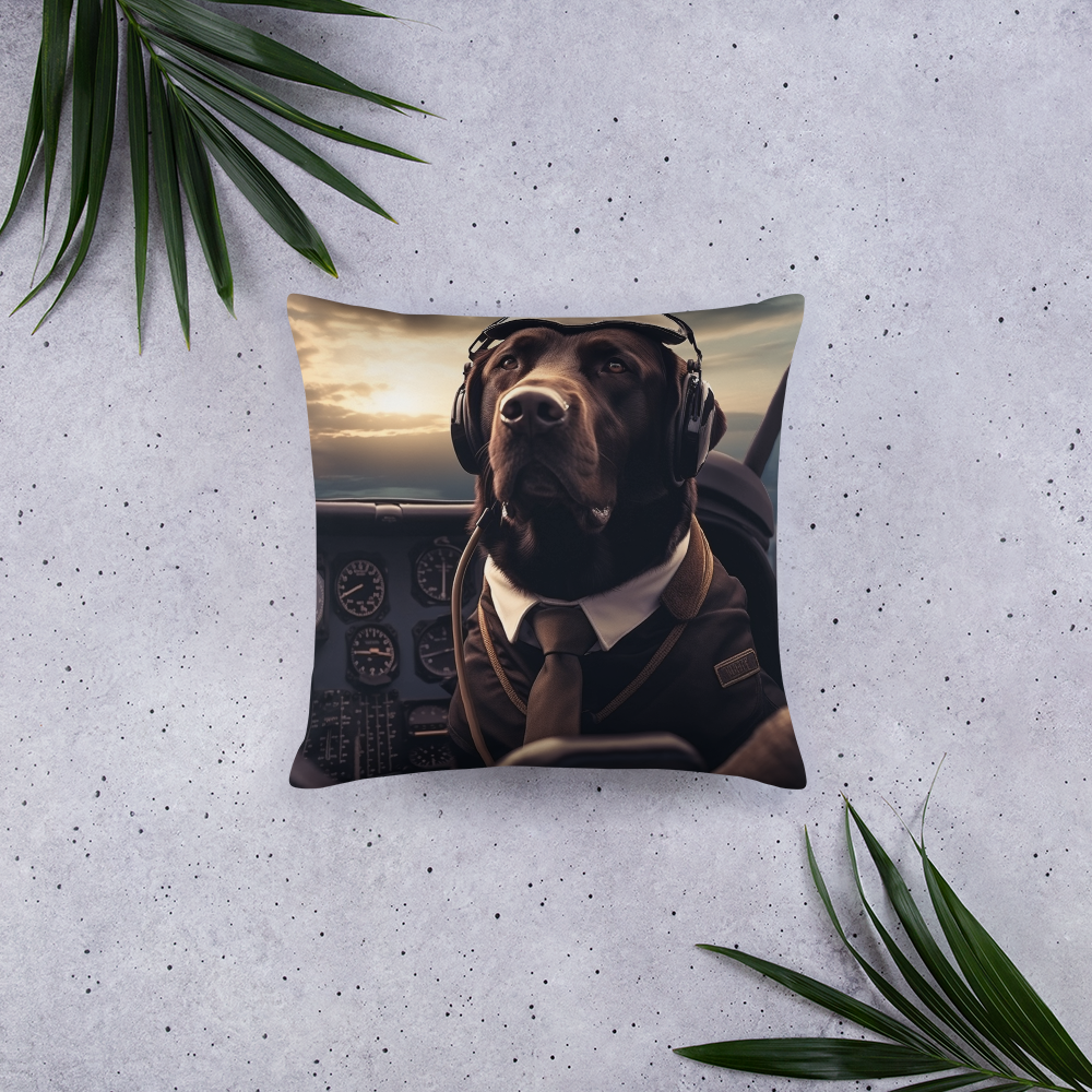 Labrador Retriever Air Force Officer Basic Pillow