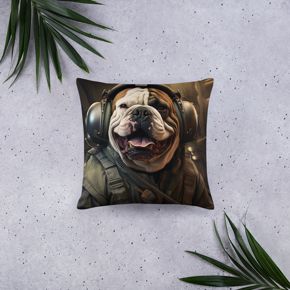 Bulldog Air Force Officer Basic Pillow