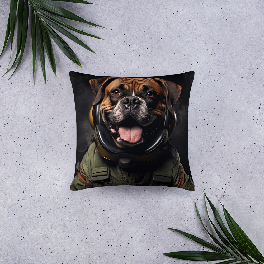 Boxer Air Force Officer Basic Pillow