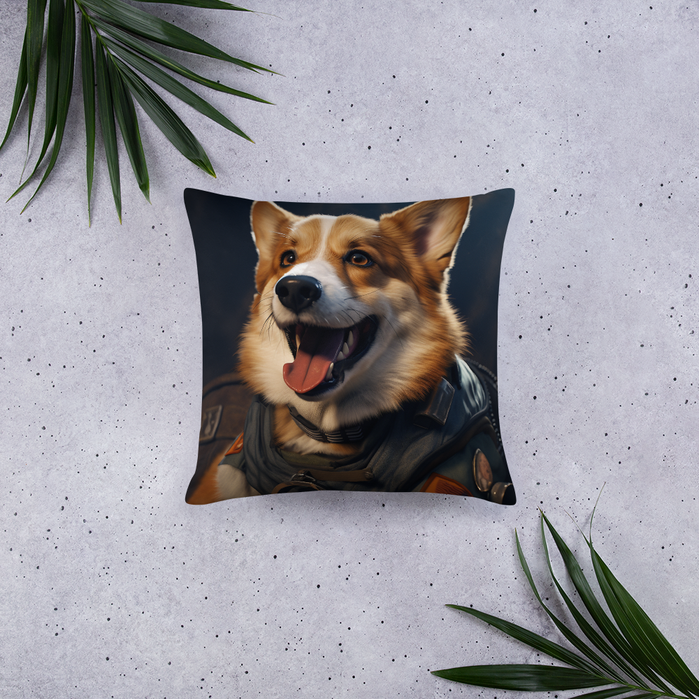 Pembroke Welsh Corgi Air Force Officer Basic Pillow