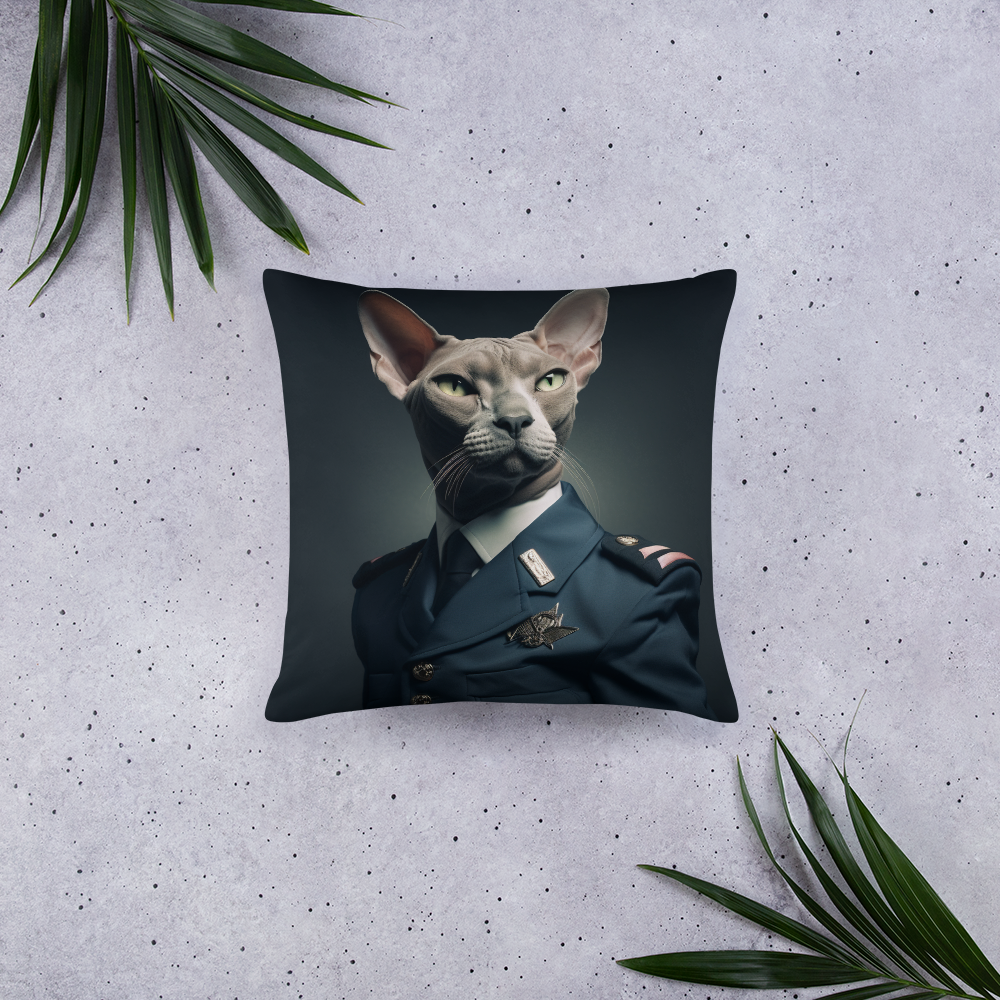 Sphynx Air Force Officer Basic Pillow