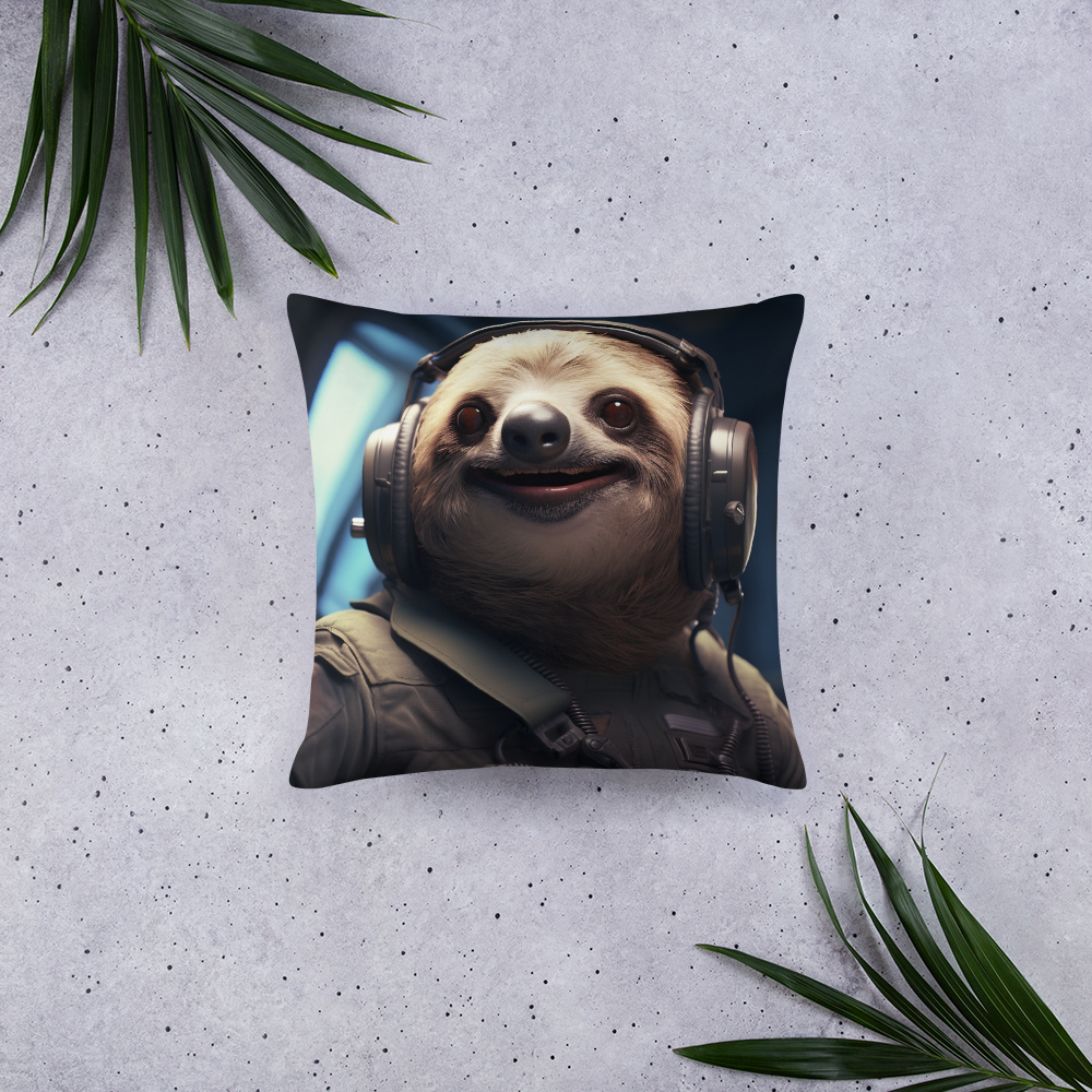 Sloth Air Force Officer Basic Pillow