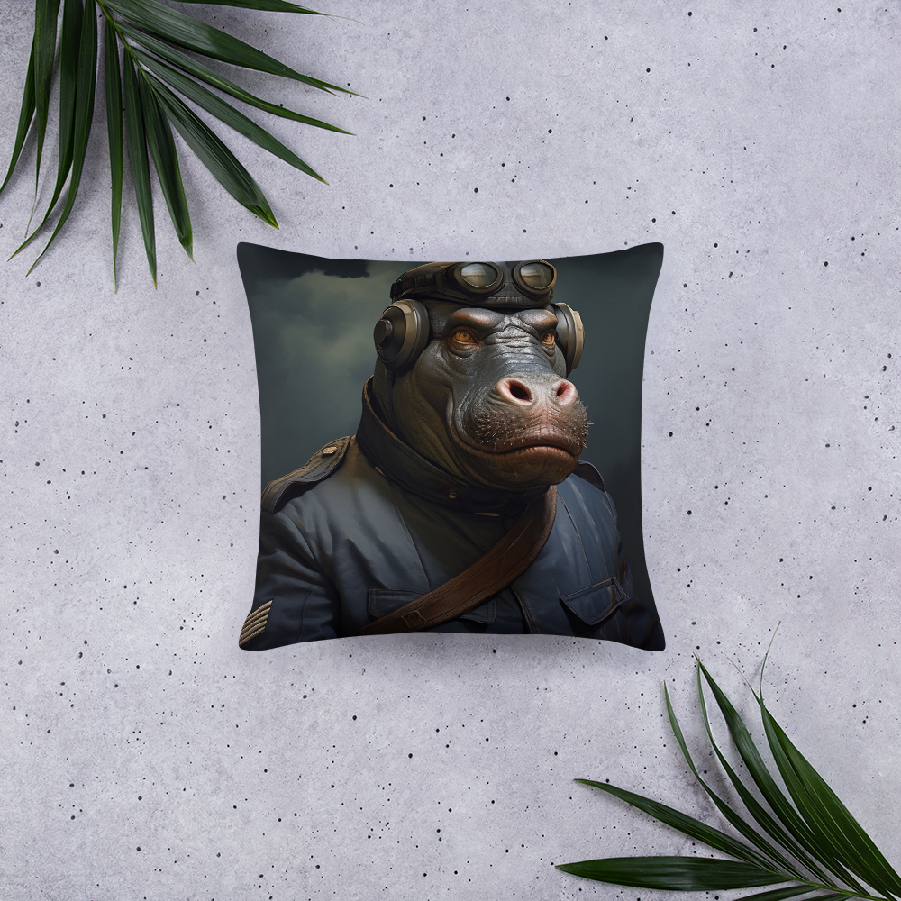 Hippo Air Force Officer Basic Pillow