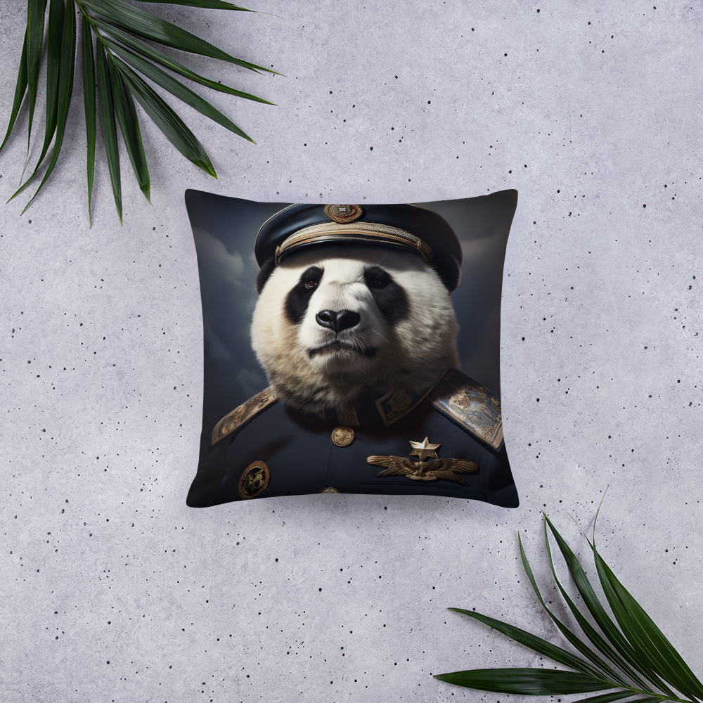 Panda Air Force Officer Basic Pillow