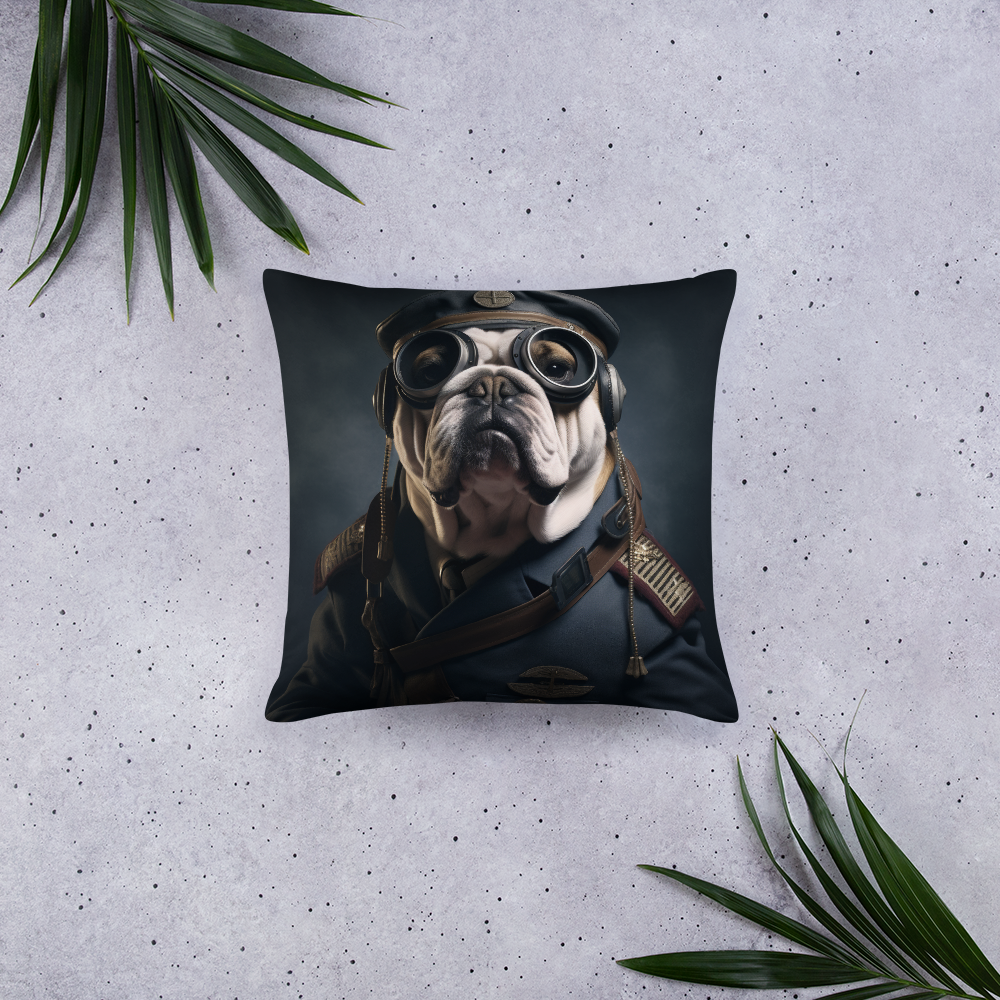 Bulldog Airline Pilot Basic Pillow