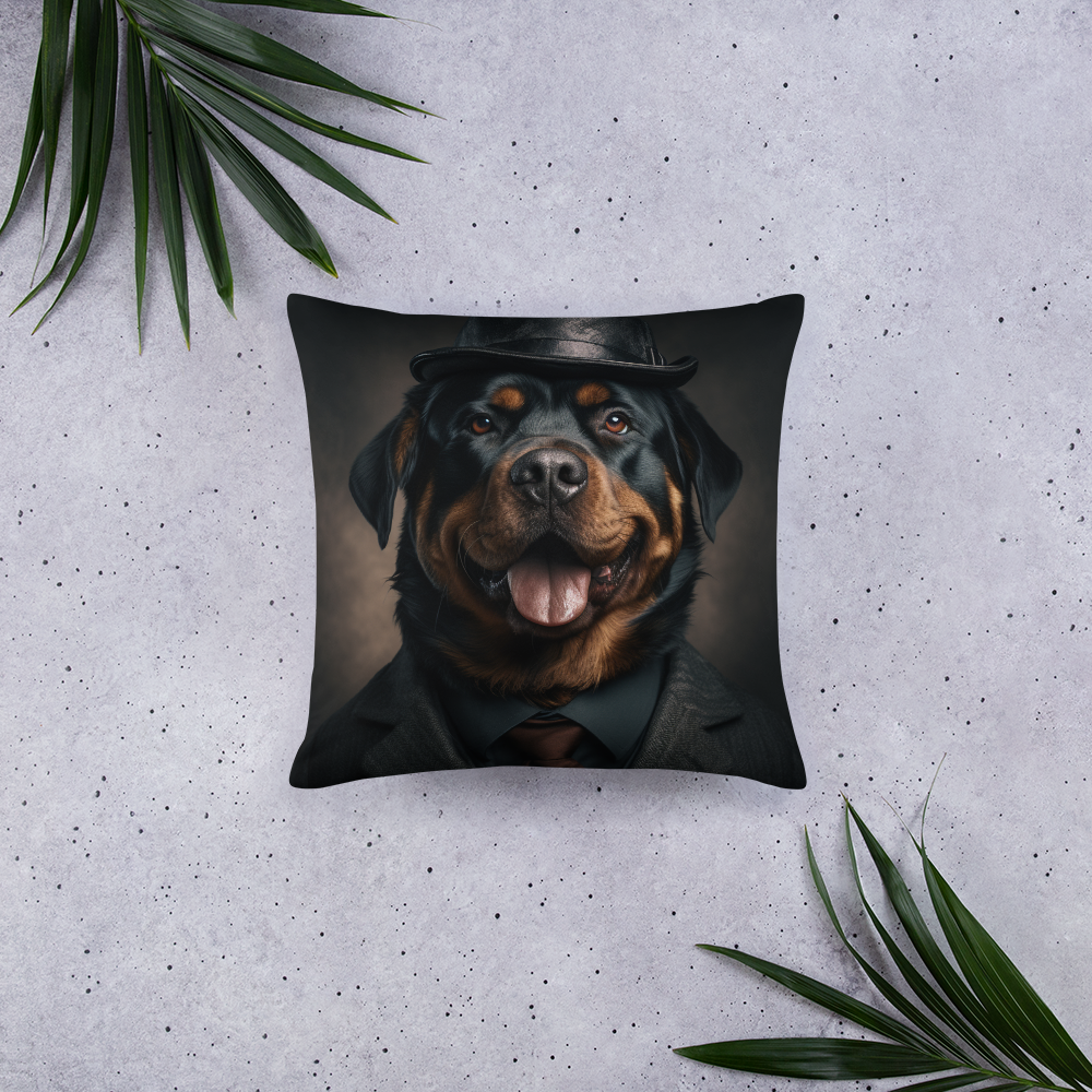 Rottweiler Detective Basic Pillow