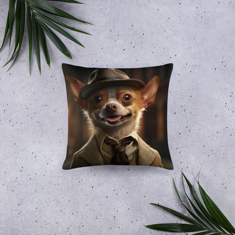 Chihuahua Detective Basic Pillow