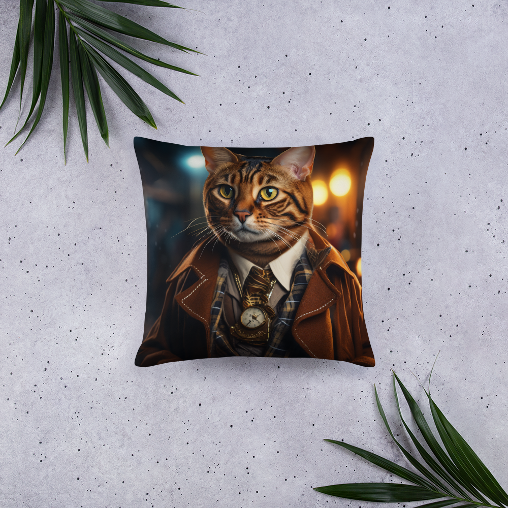 Bengal Detective Basic Pillow