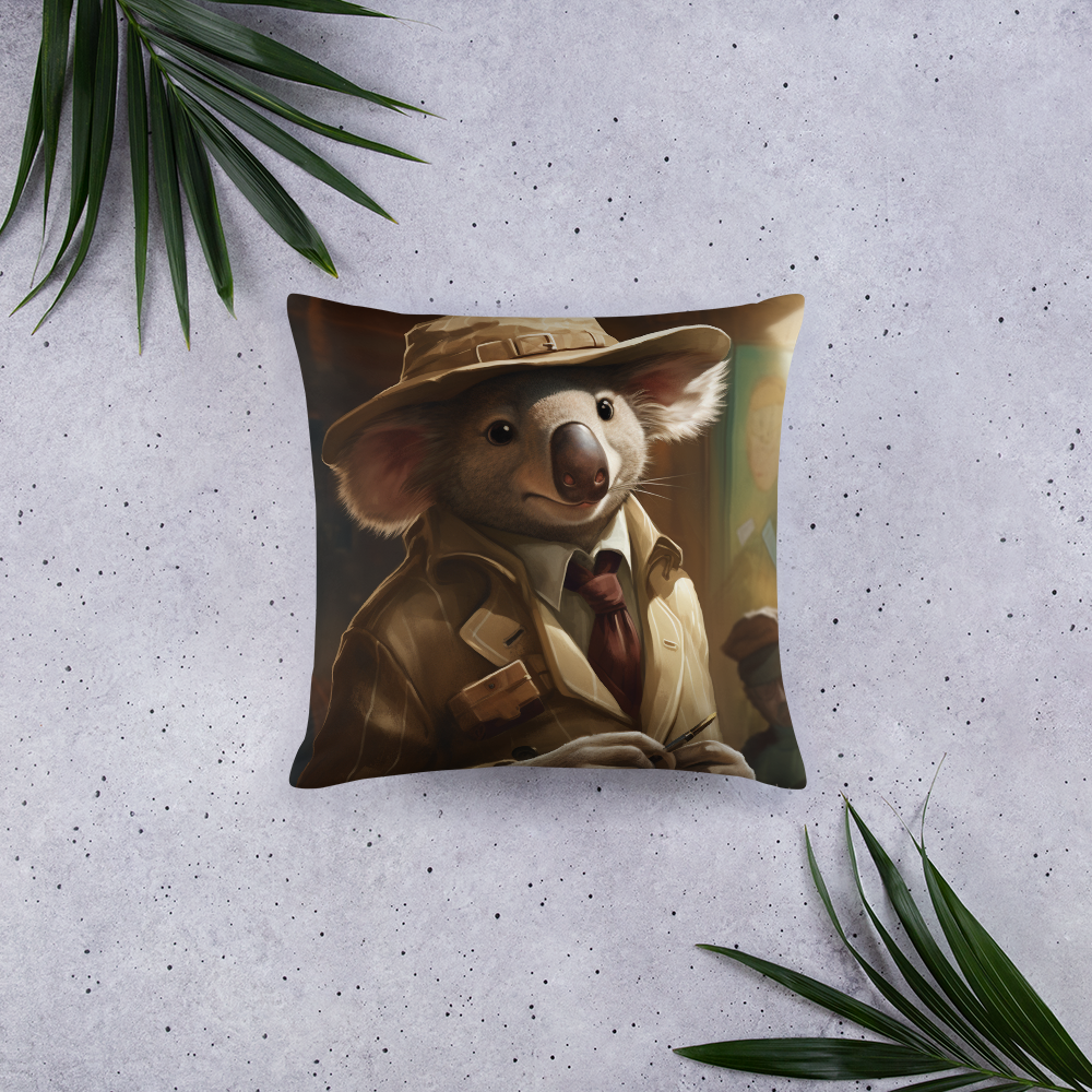 Koala Detective Basic Pillow