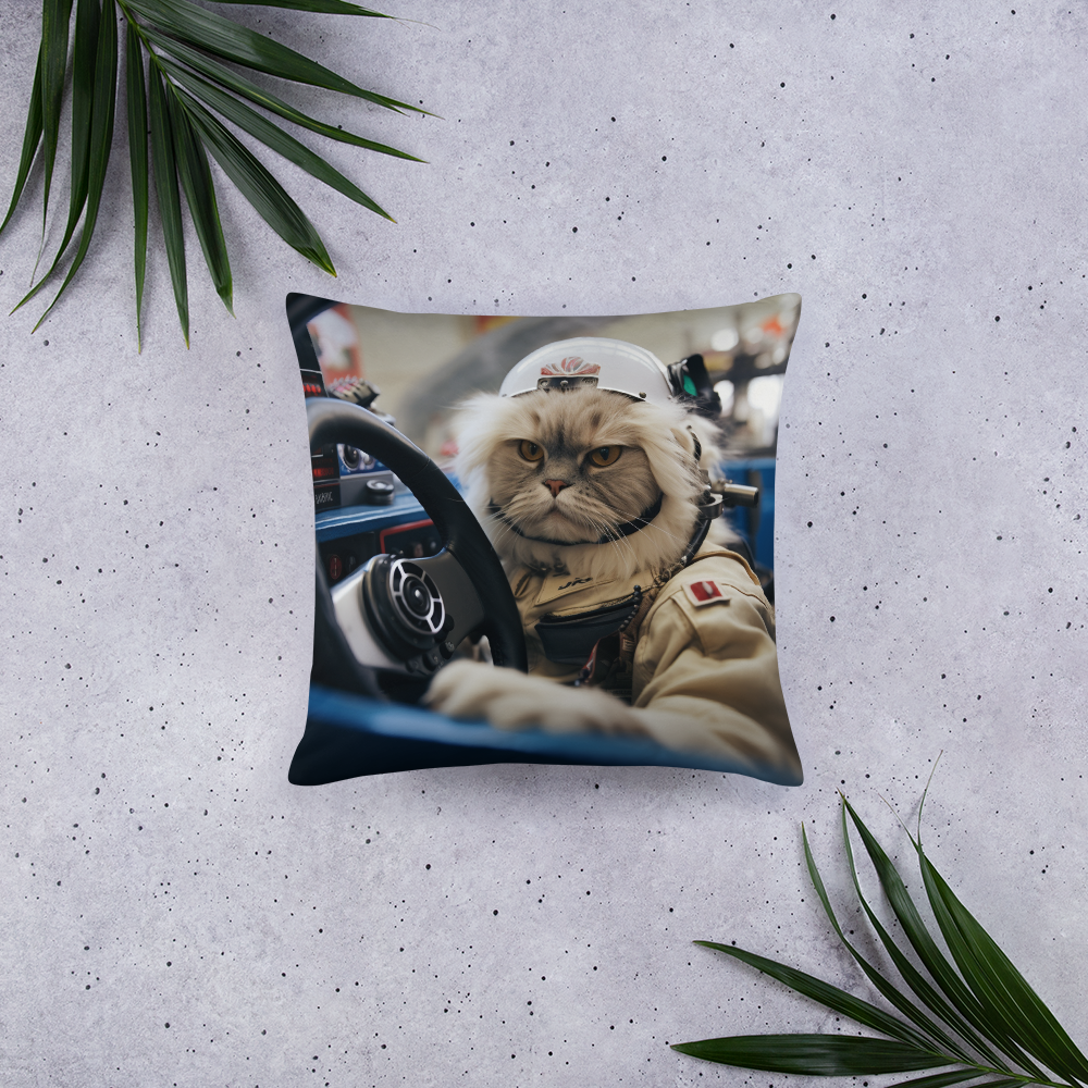 Persian F1 Car Driver Basic Pillow