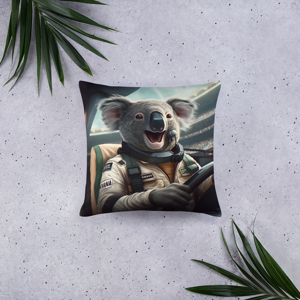 Koala F1 Car Driver Basic Pillow