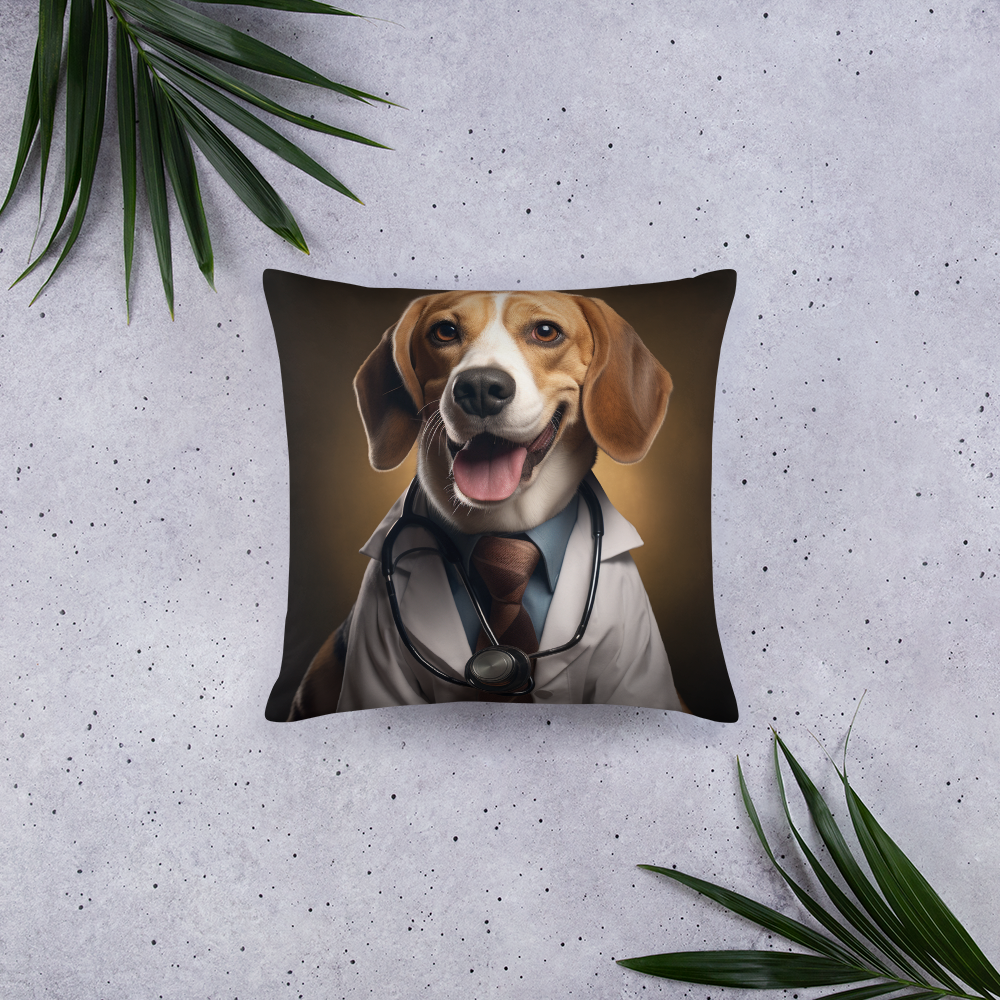 Beagle Doctor Basic Pillow