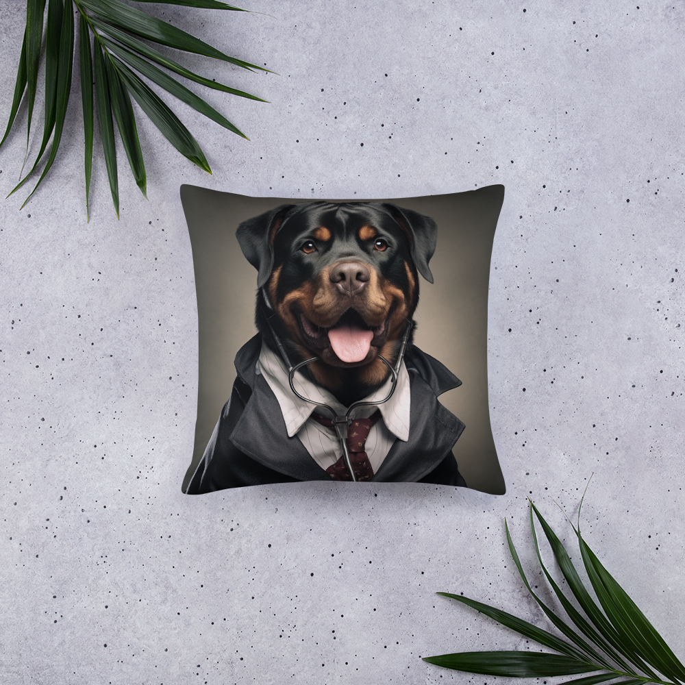 Rottweiler Doctor Basic Pillow