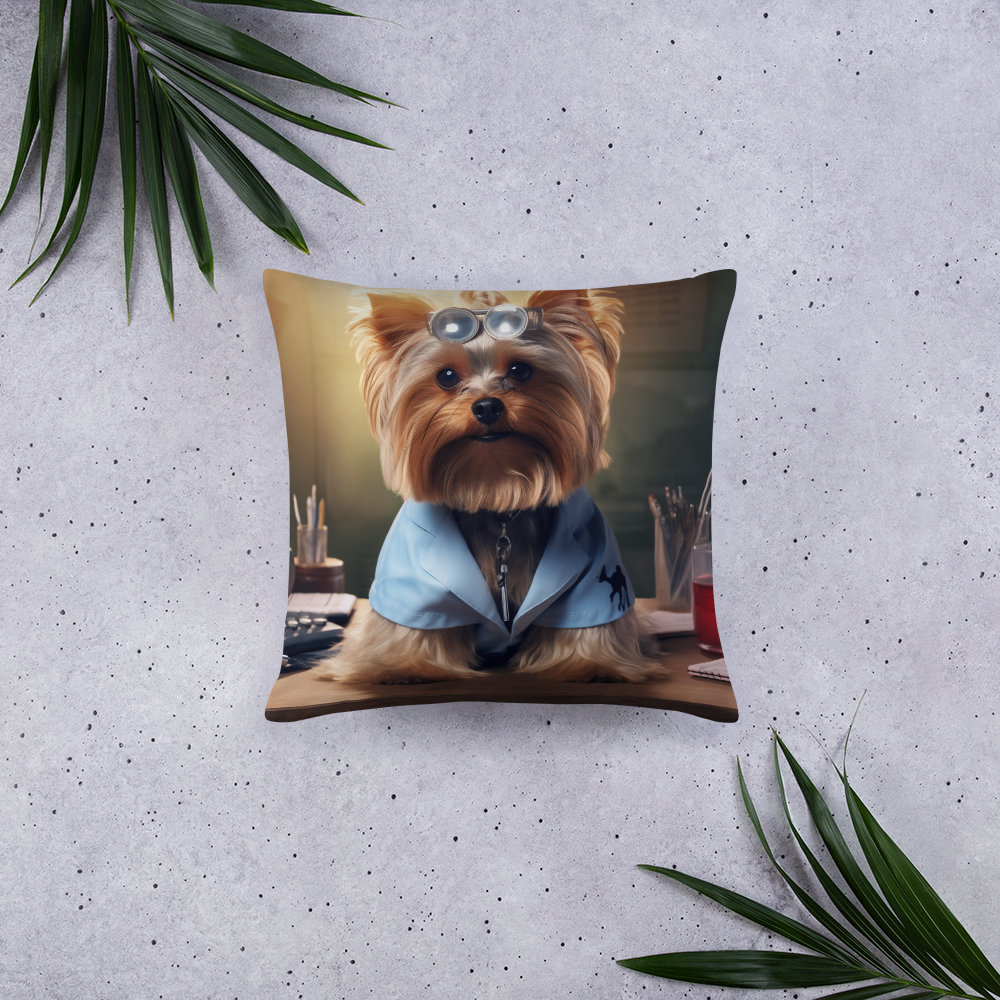 Yorkshire Terrier Doctor Basic Pillow