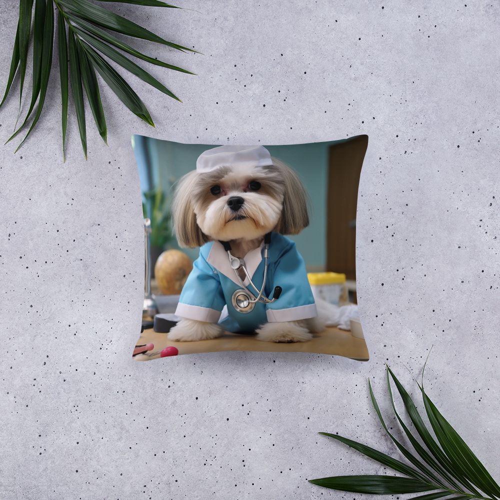 Shih Tzu Doctor Basic Pillow