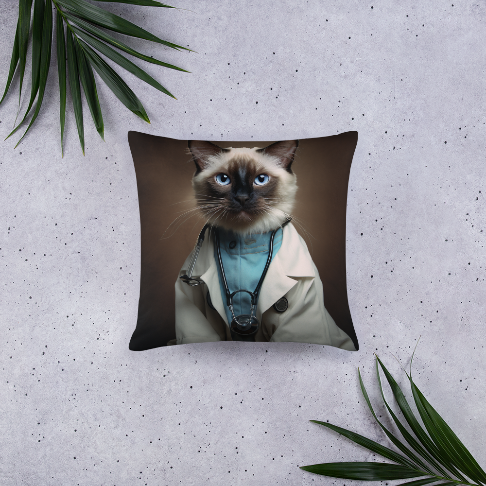 Siamese Doctor Basic Pillow