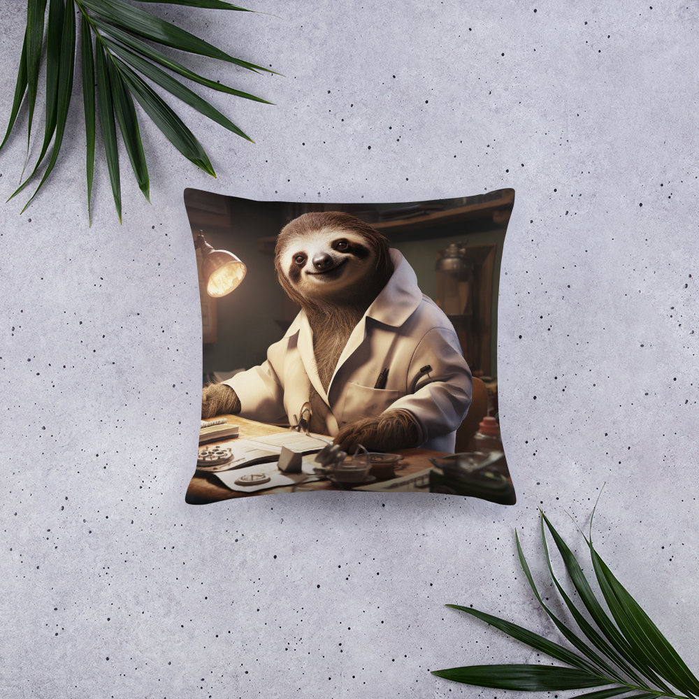 Sloth Doctor Basic Pillow