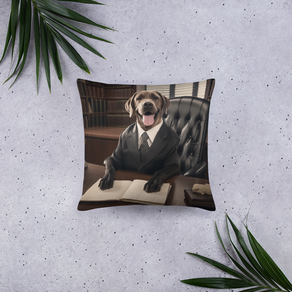 Labrador Retriever Lawyer Basic Pillow