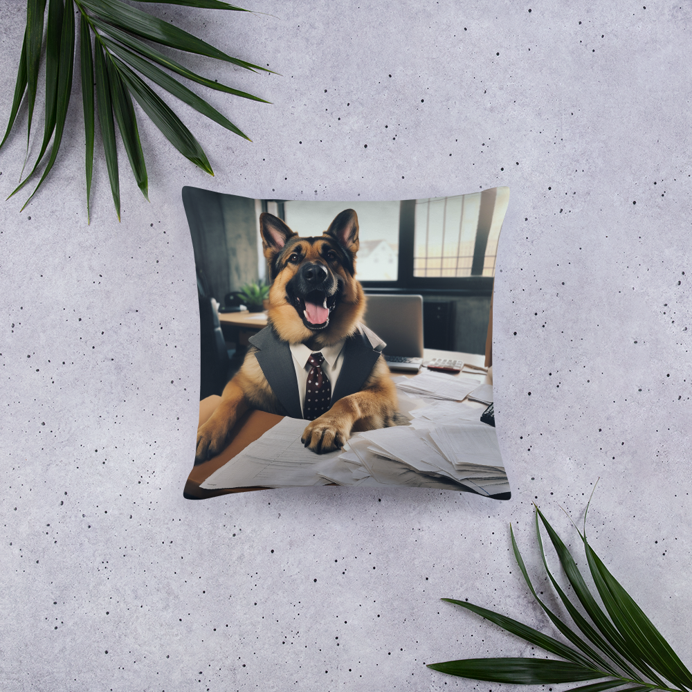 German Shepherd Lawyer Basic Pillow