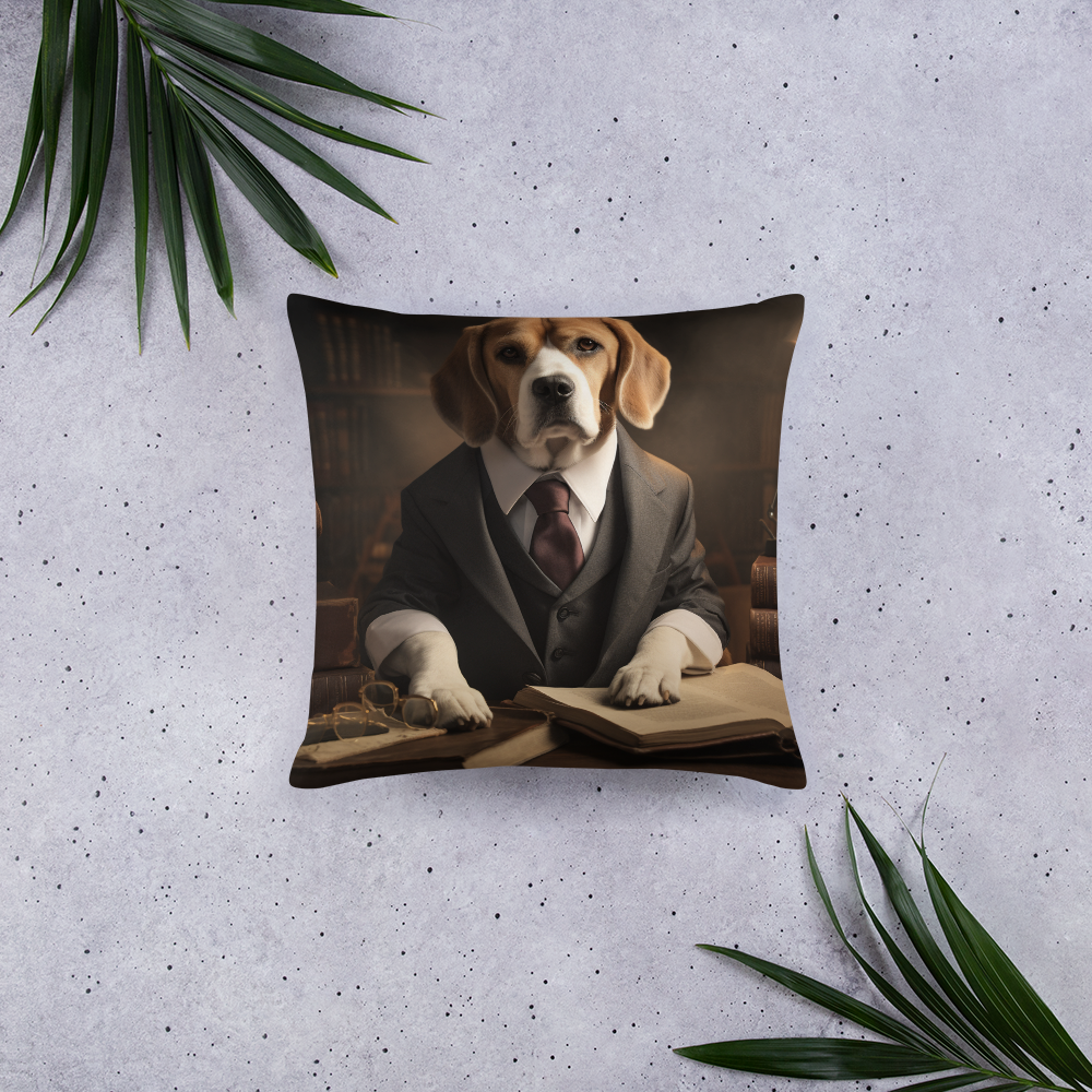 Beagle Lawyer Basic Pillow