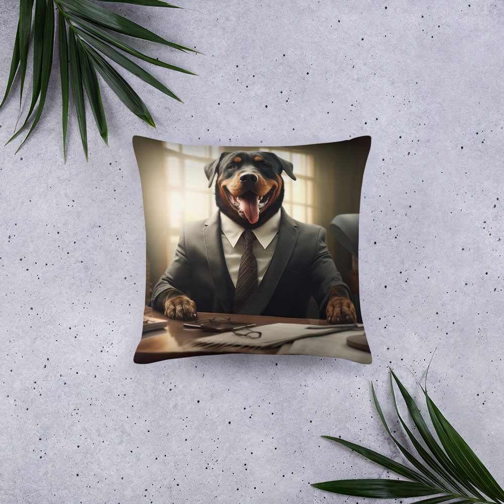 Rottweiler Lawyer Basic Pillow