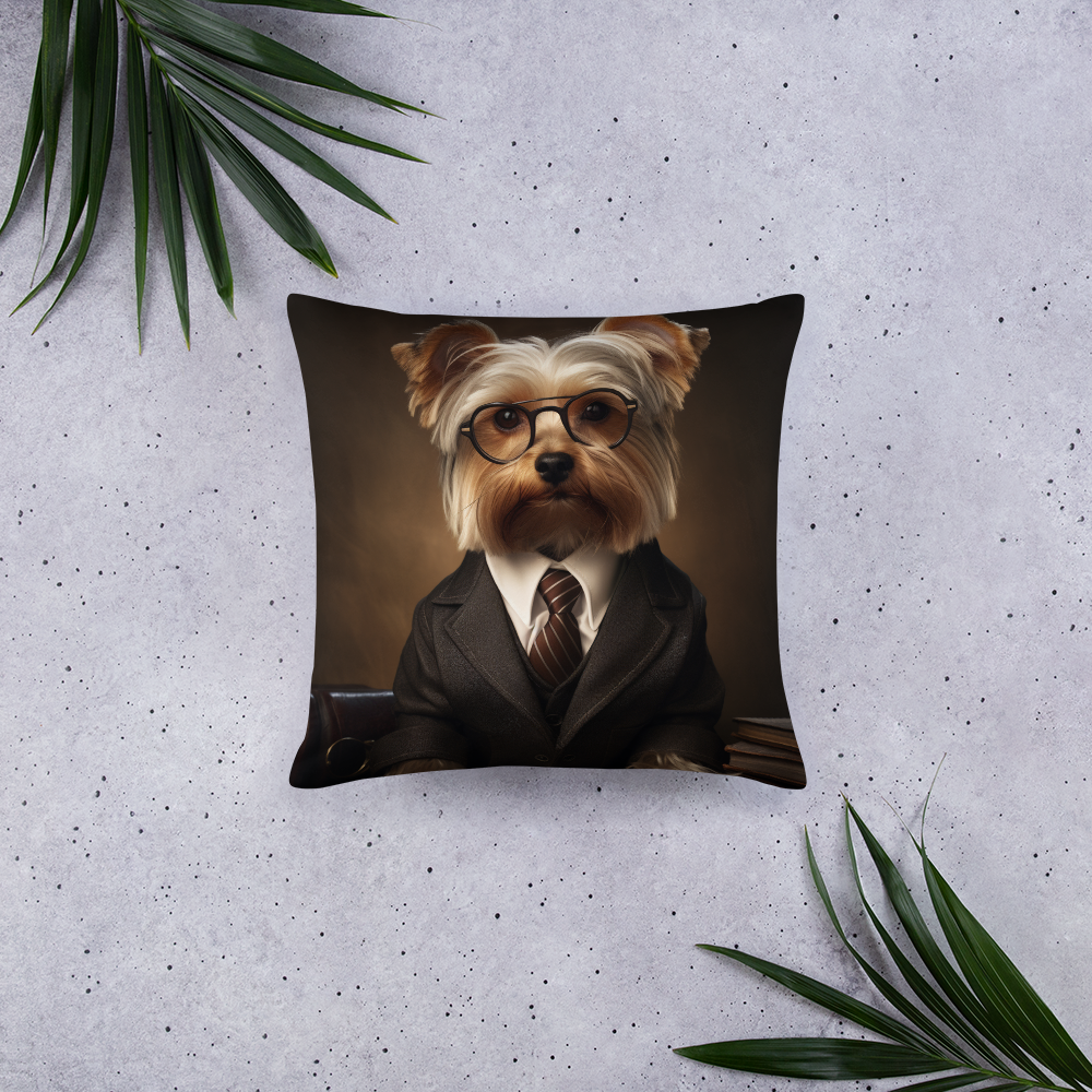 Yorkshire Terrier Lawyer Basic Pillow