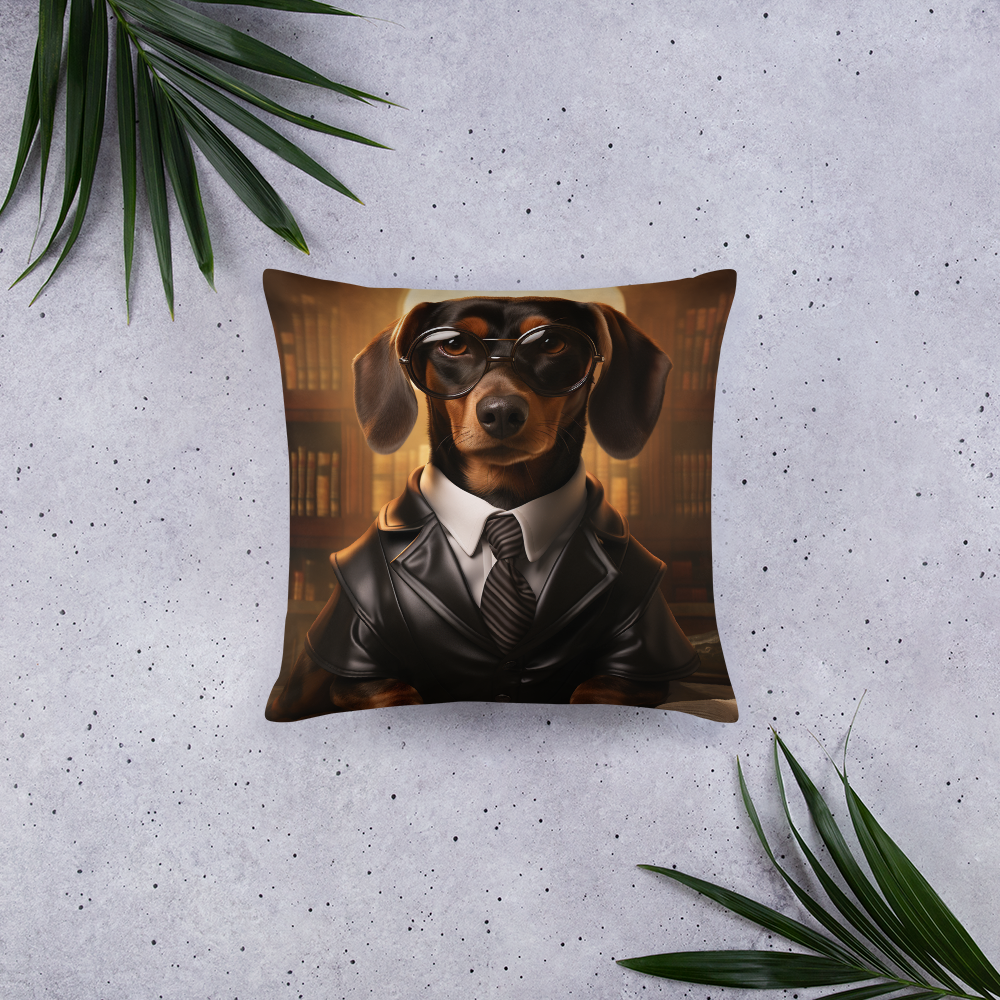 Dachshund Lawyer Basic Pillow