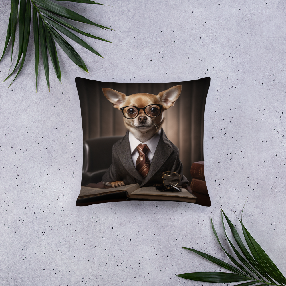 Chihuahua Lawyer Basic Pillow