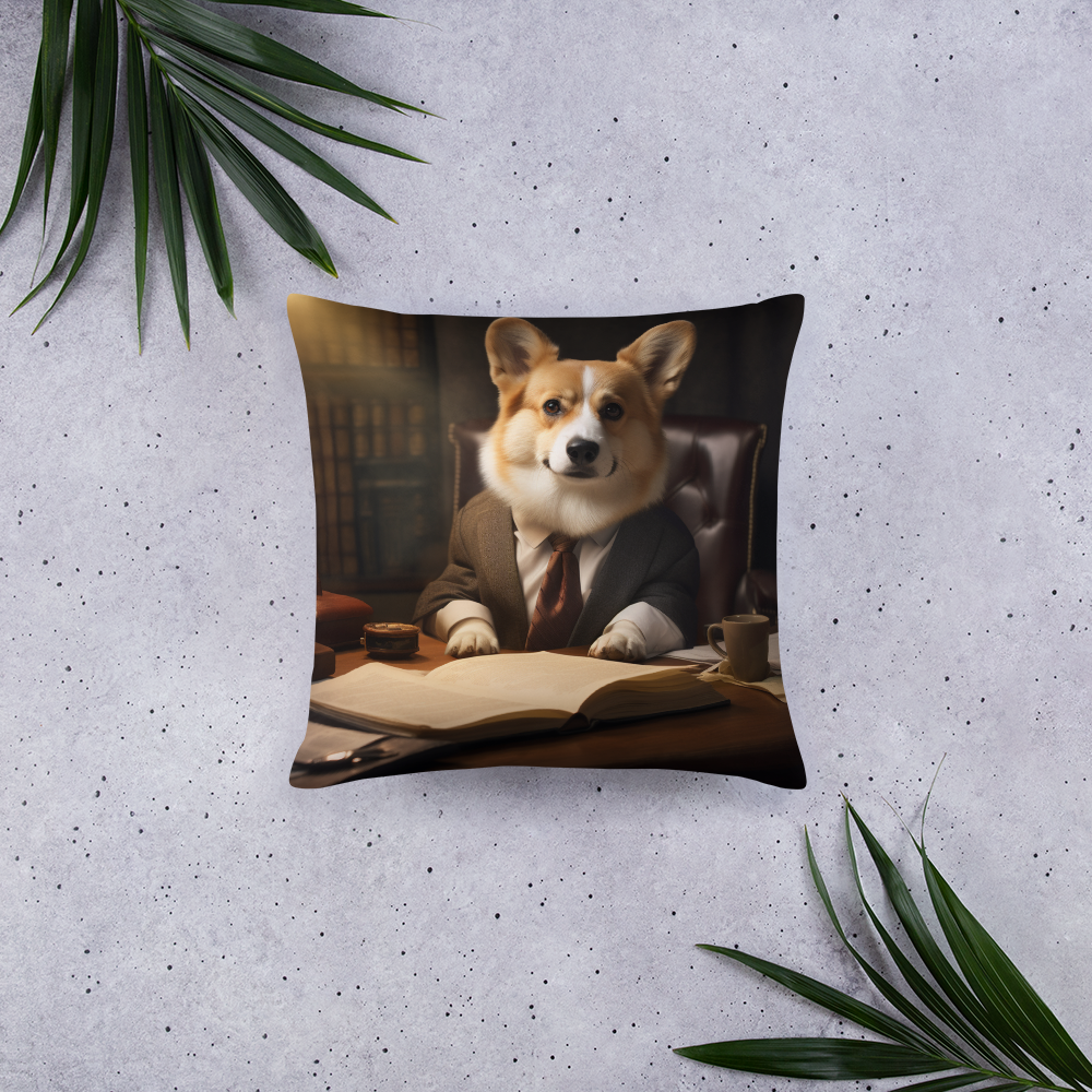 Pembroke Welsh Corgi Lawyer Basic Pillow