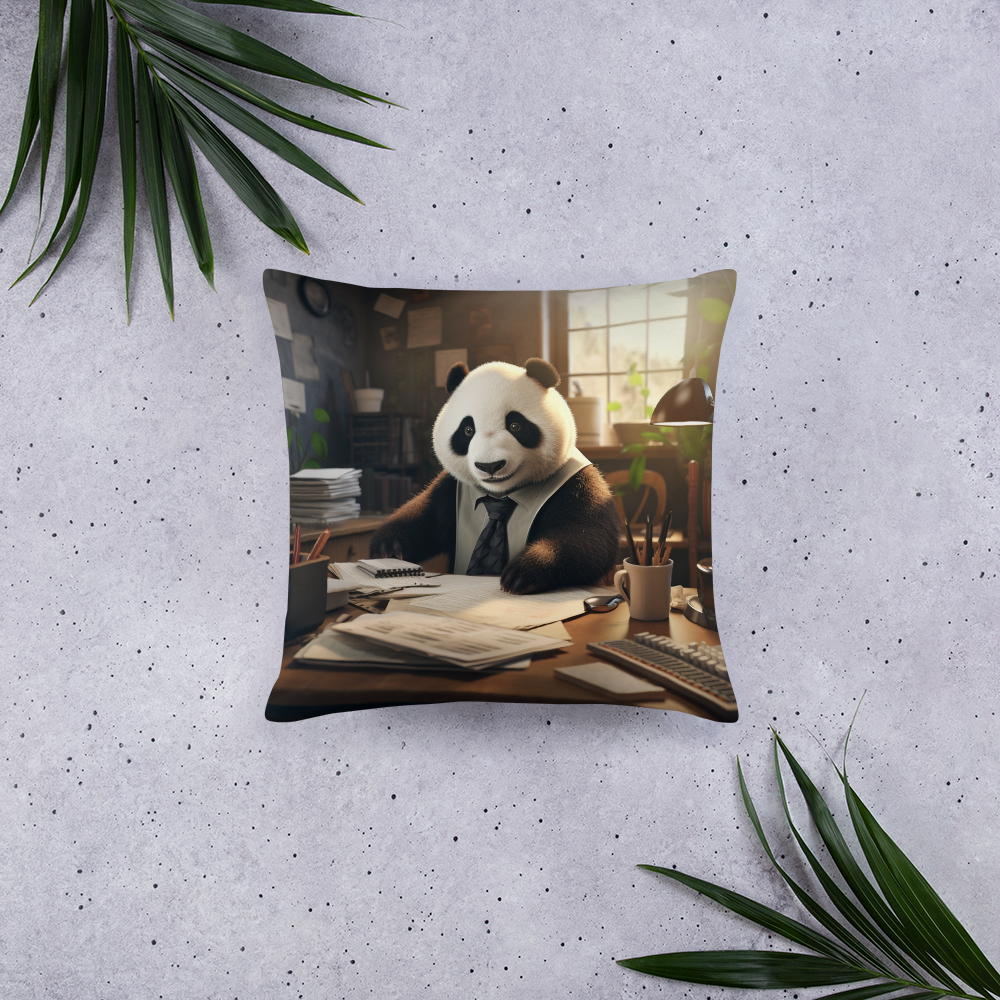 Panda Lawyer Basic Pillow